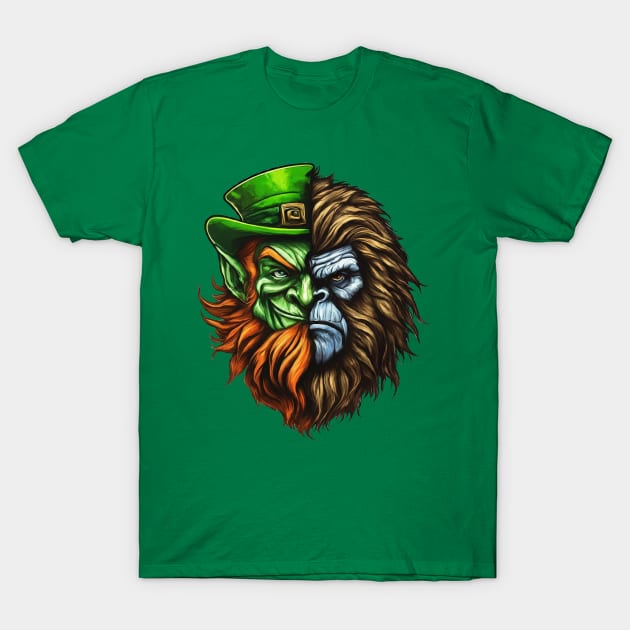 Leprechaun / Bigfoot T-Shirt by WolfeTEES